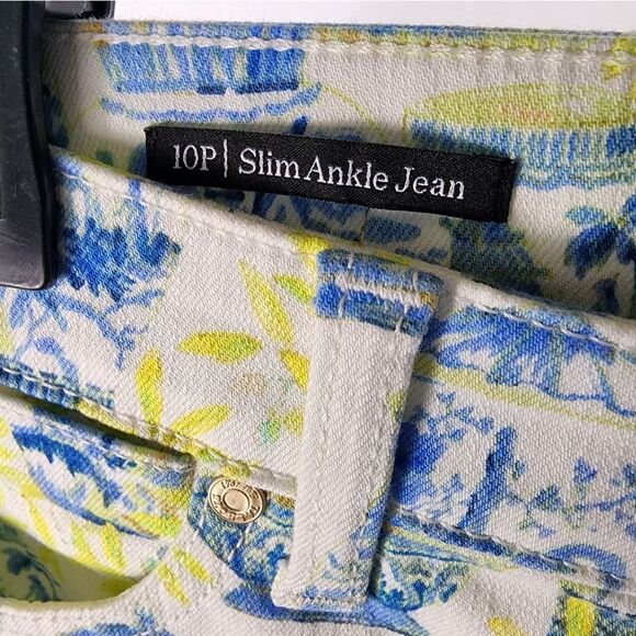NWT Chinoiserie Cotton/Spandex Blend Size 10P Slim Ankle Jeans - Picture 5 of 9